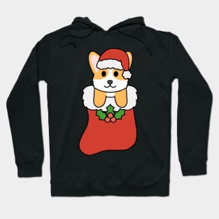 Christmas Corgi Stocking Hoodie